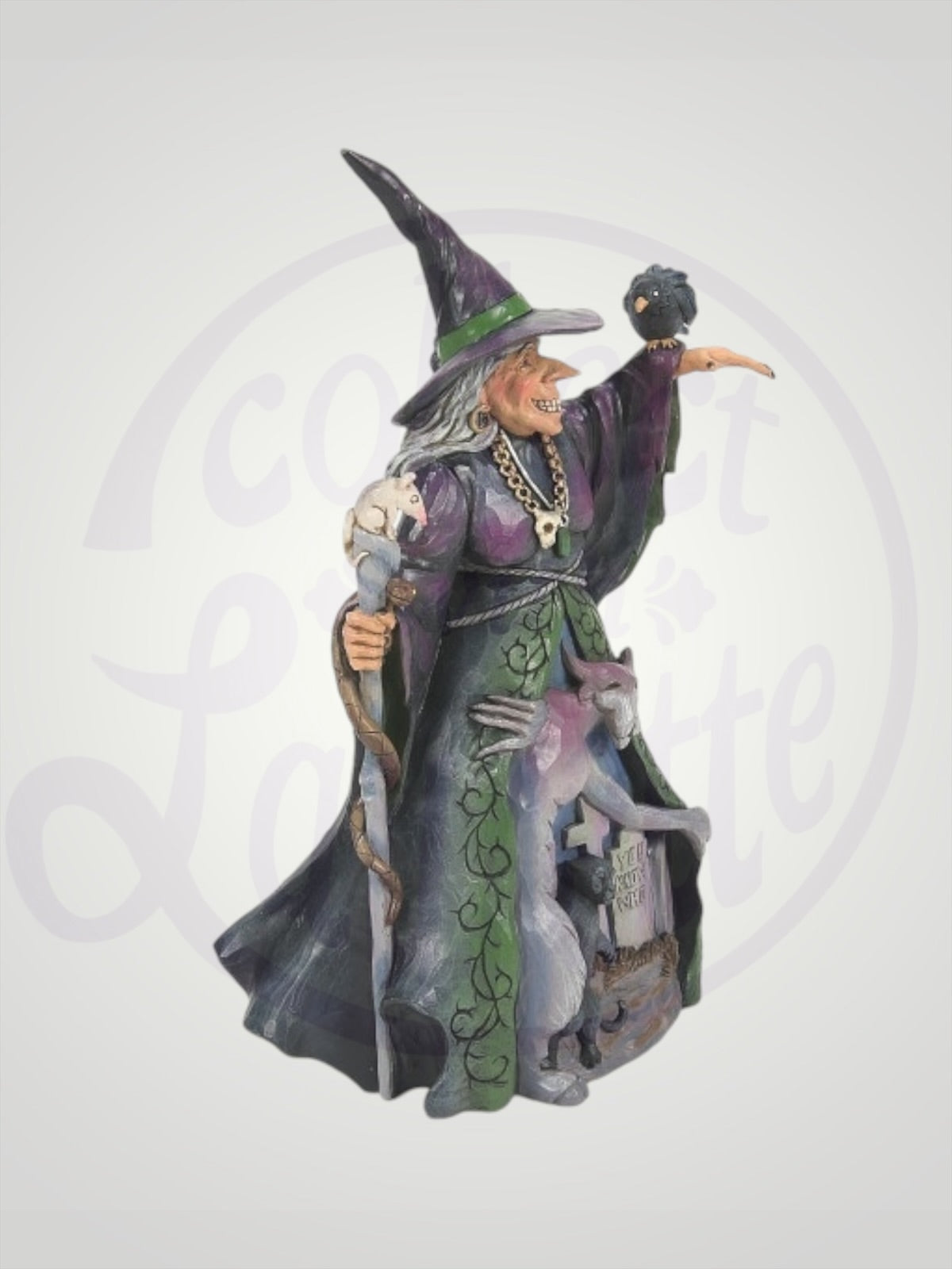 Jim Shore Heartwood Creek - Something Wicked's On The Way Halloween Witch Figurine